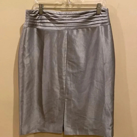 - Metro Style gray metallic skirt - Picture 1 of 10
